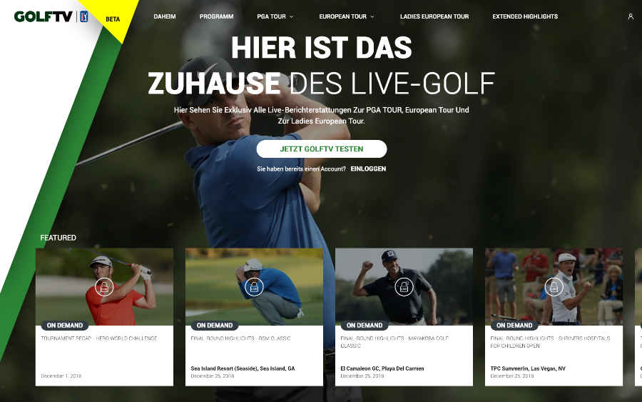 Screenshot GOLFTV