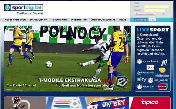 Sportdigital mit Ekstraklasa